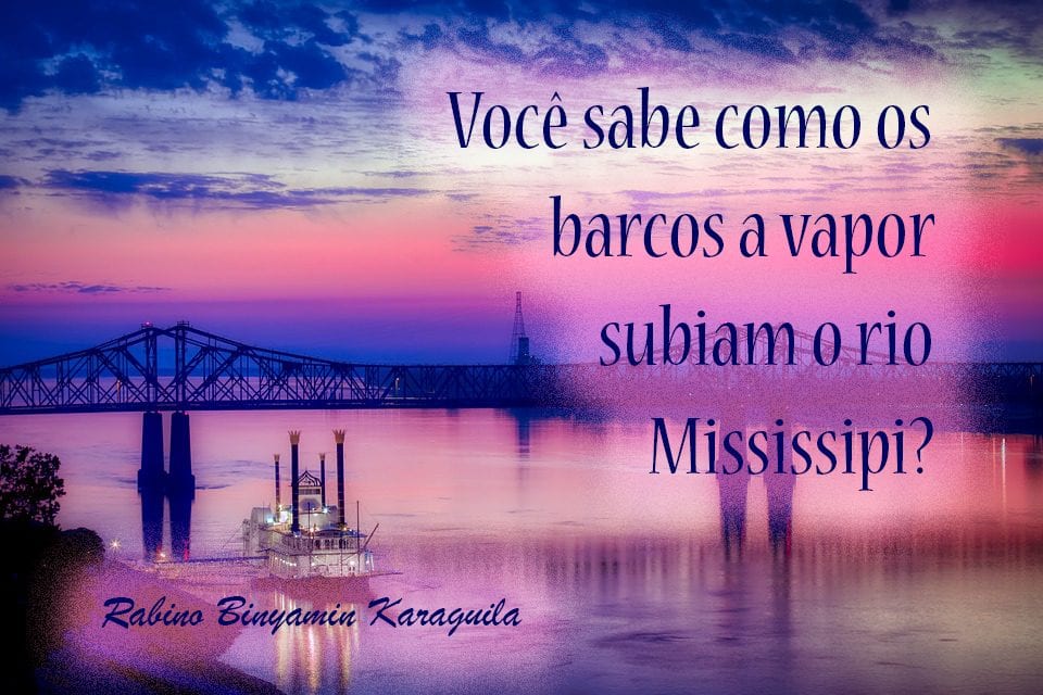 Você sabe como os barcos a vapor subiam no rio Mississipi?